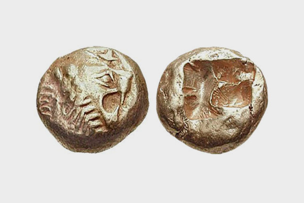 World’s oldest coin - lydian electrum trite